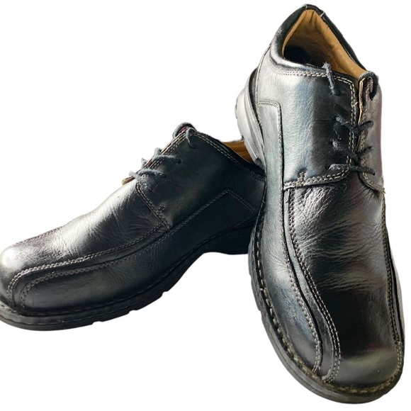 Dockers Men’s Black Lace Up Pro-Style Oxford Shoes with Top Stitch Size 12 - Picture 1 of 6
